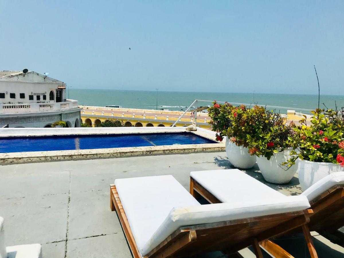 Penthouse Caribbean View And Private Pool, Cartagena Apartment ภายนอก รูปภาพ